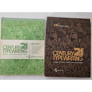 Vtg‎ 1972 Century 21 Typewriting Complete Course & Laboratory Materials T70 T711